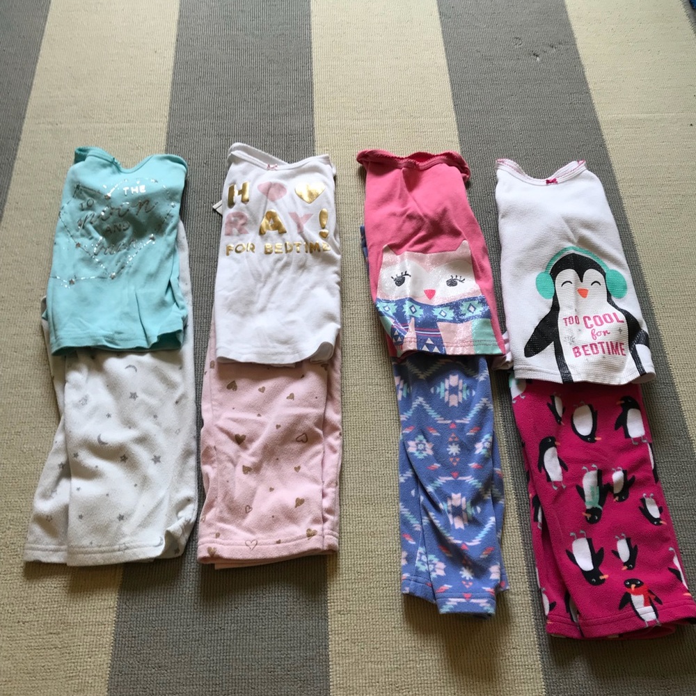 Bundle 4 Toddler Pajamas 4T